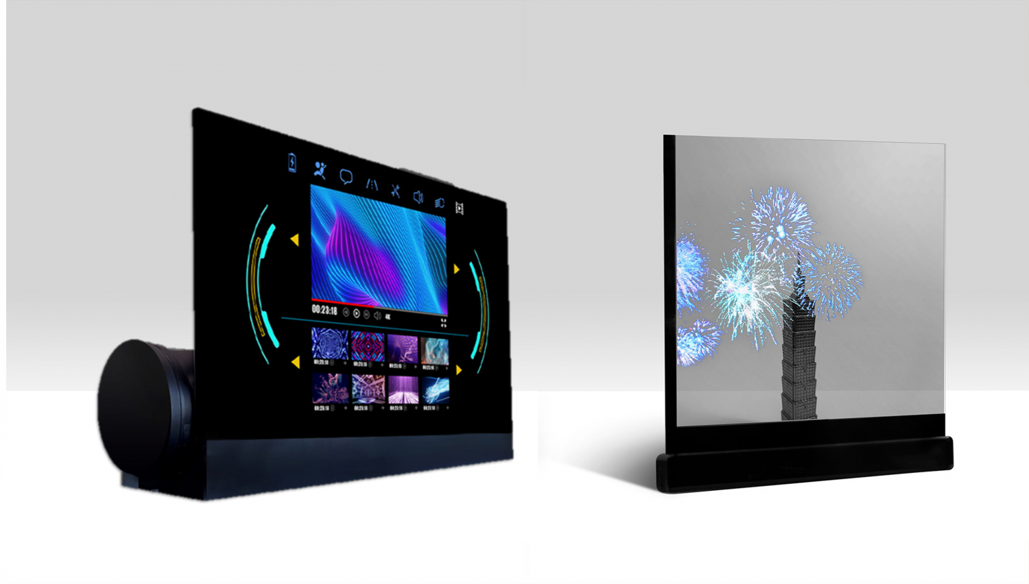 可卷式、折迭性、高透明